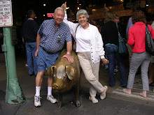 D & G with bronze pig