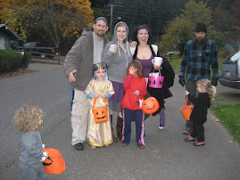 Rich, Breana, and the kiddies! On Halloween with friends!