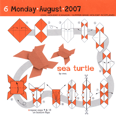 فن الأوريجامى ORIGAMI: Origami Calendar