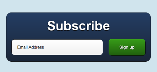 Create a pixel perfect subscription box using CSS3