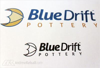 Logo Design Process for BlueDrift Pottery