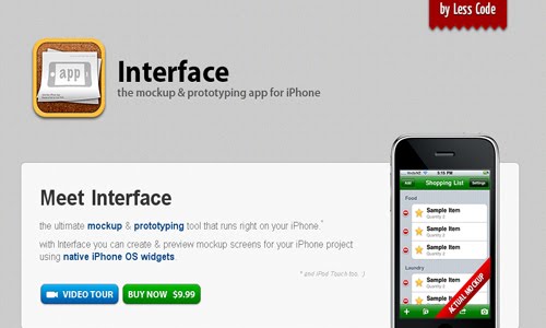 Interface web design