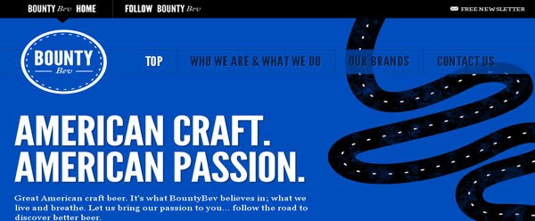 BountyBev web design