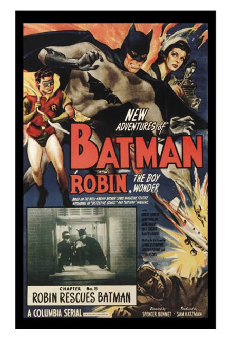 Batman Robin Retro Movie Poster