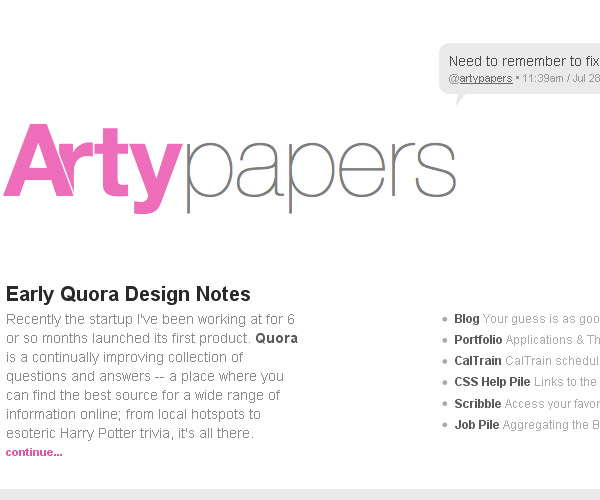 artypapers Web Design