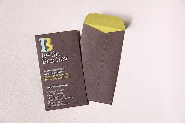 Business card small envelope