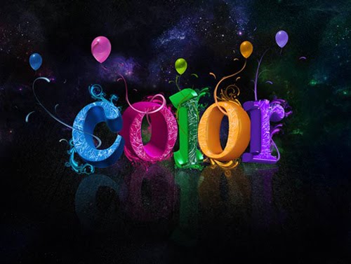 Create Colorful 3D Text Effect