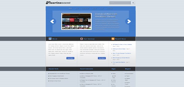 WordPress Theme: Fluorinescent