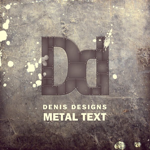 Create a Retro Metal Text poster in Photoshop