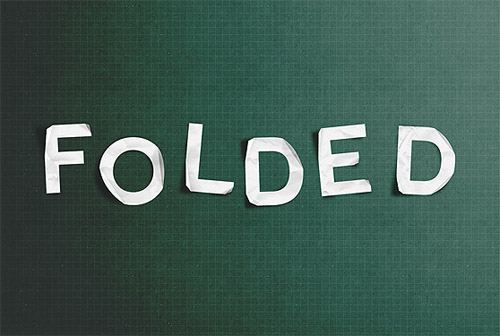 How To Create a realistic folded paper text in Photoshop