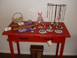 Red 3" tall table