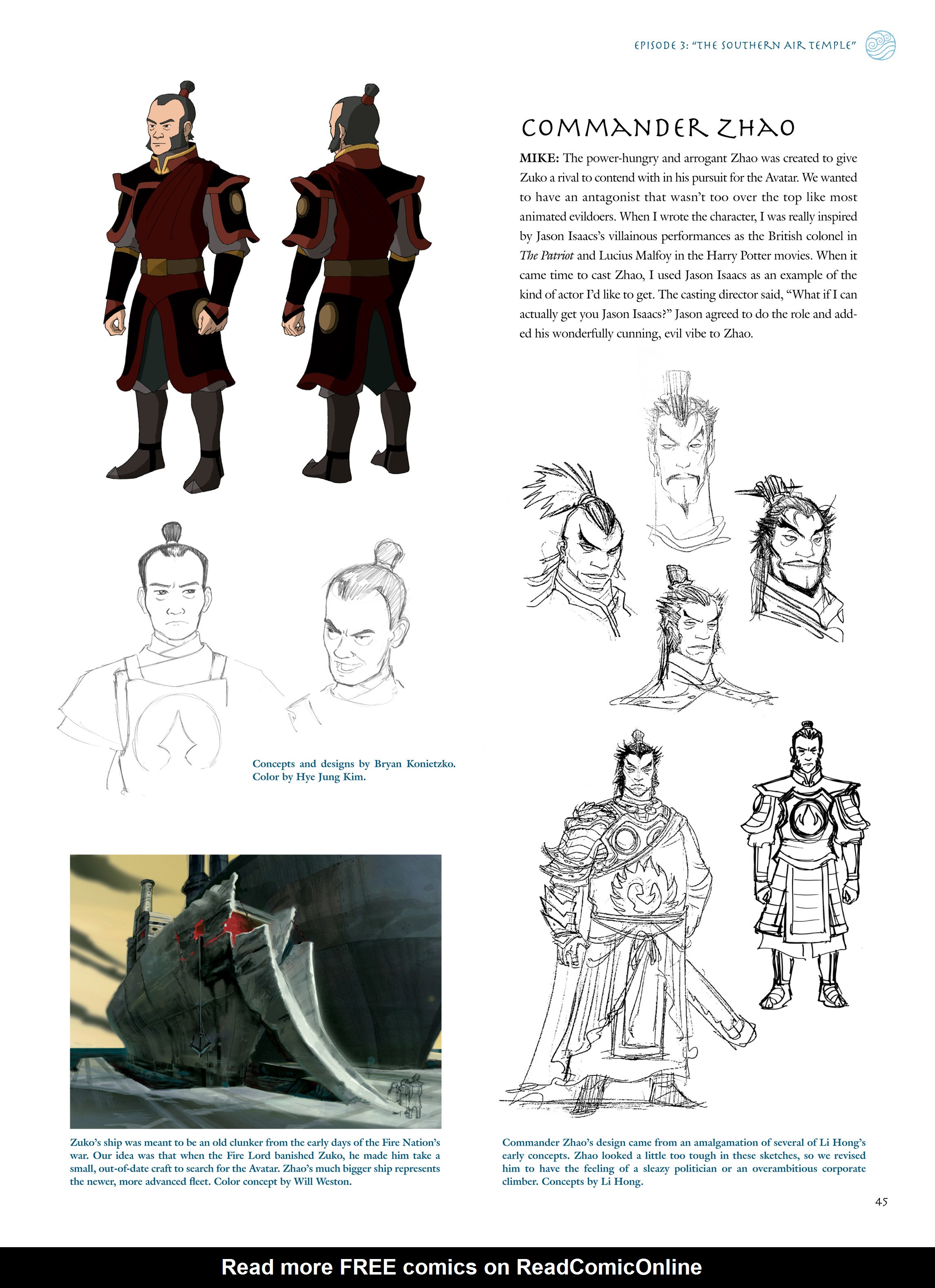 Read online Avatar: The Last Airbender - The Art of the Animated Series comic -  Issue # TPB (Part 1) - 46