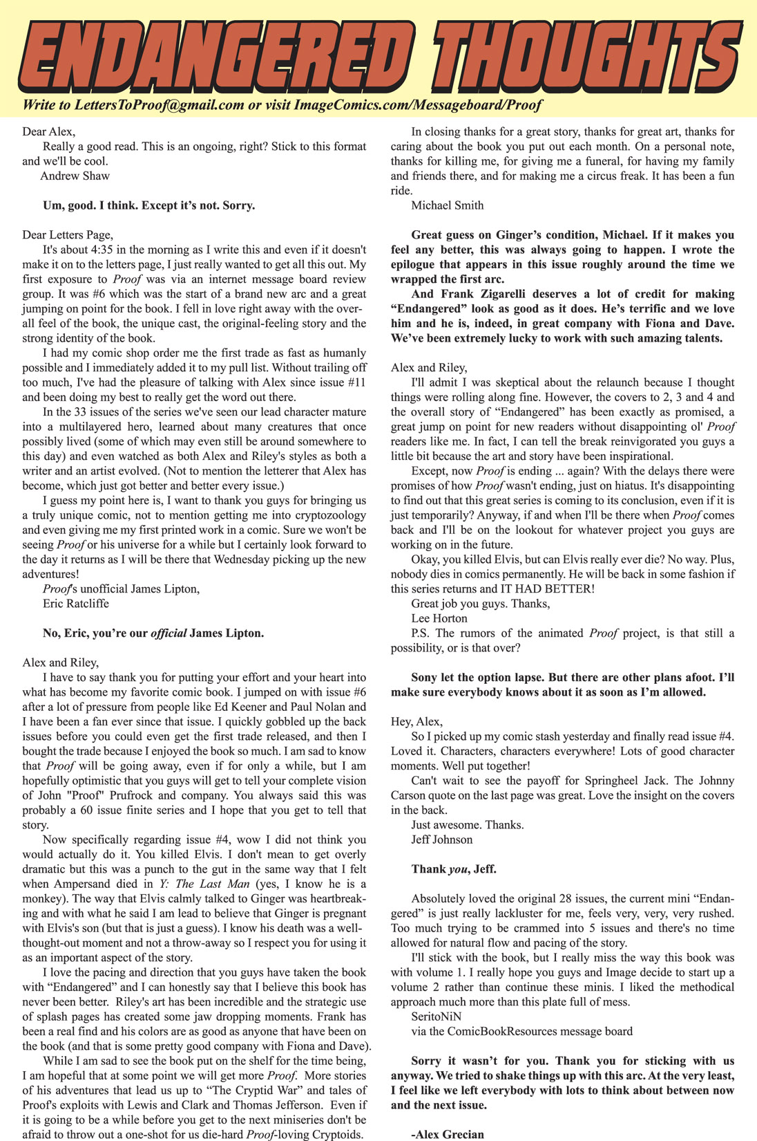Read online Proof: Endangered comic -  Issue #5 - 29