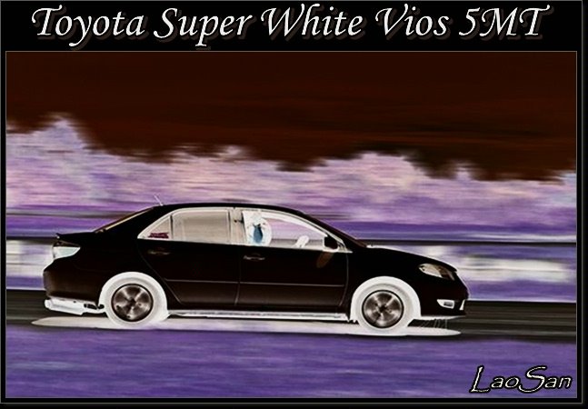 トヨタのスーパーホワイトvios 5速マニュアルトランスミッション