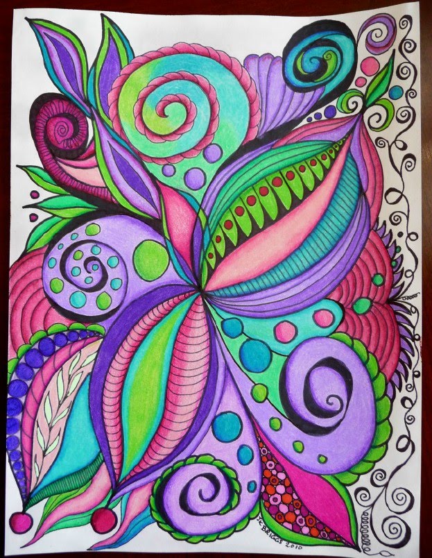1000+ images about COLORED DOODLING on Pinterest | Doodles, Zentangle
