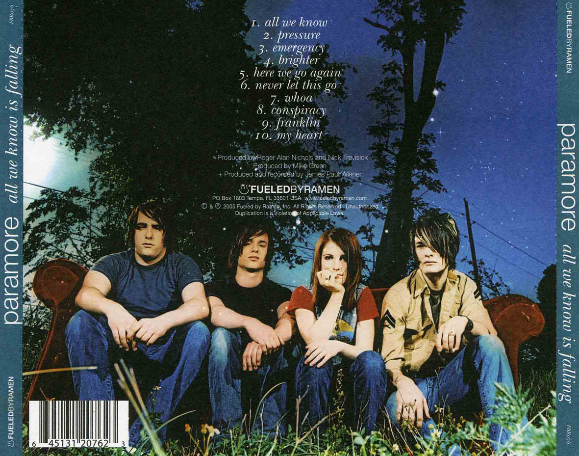 Rádio TRIPEIRO Paramore DISCOGRAFIA (ALL WE KNOW IS FALLING) Rádio TRIPEIRO Paramore DISCOGRAFIA (ALL WE KNOW IS FALLING)