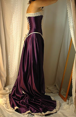 Cadbury Purple and antiqued ivory corset gown | Bound By Obsession ...