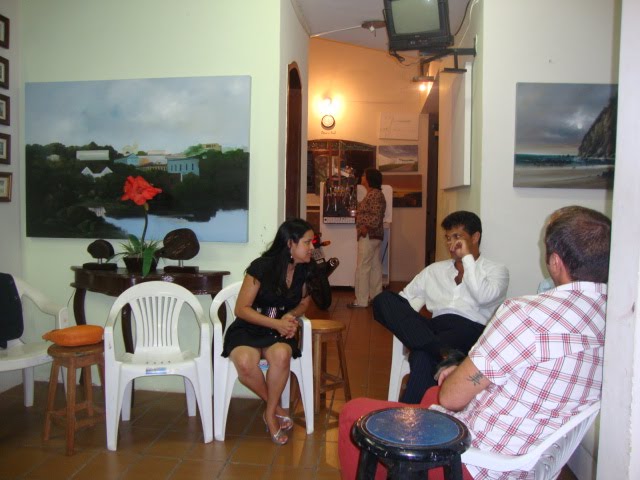 Confraternização no Ateliê de Rodrigues Lima após a abertura da Exposição na Uzina Cultural ENERGI