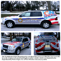 police westminster department donated receives