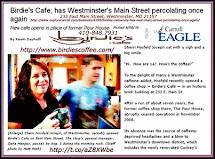 Birdie’s coffee café 233 East Main Street, Westminster, MD
