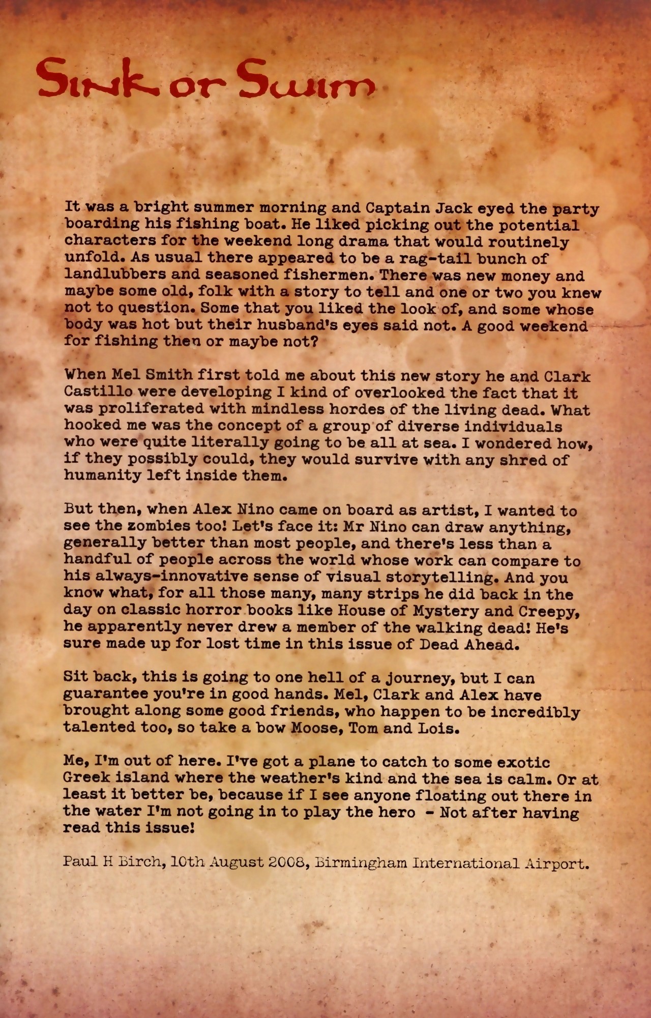 Read online Dead Ahead comic -  Issue #1 - 28