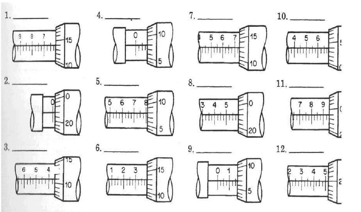 33 Vernier Micrometer Reading Worksheet - Free Worksheet Spreadsheet