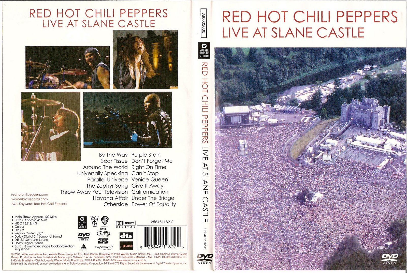 Capas Shows Internacional Red Hot Chili Peppers Live At Slane Castle