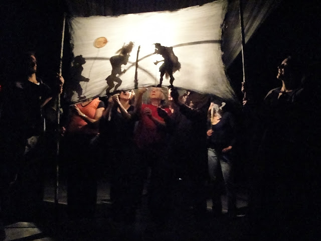 Théâtre d'ombres avec Giocco Vita au Festival International de la Marionnette au Saguenay2010