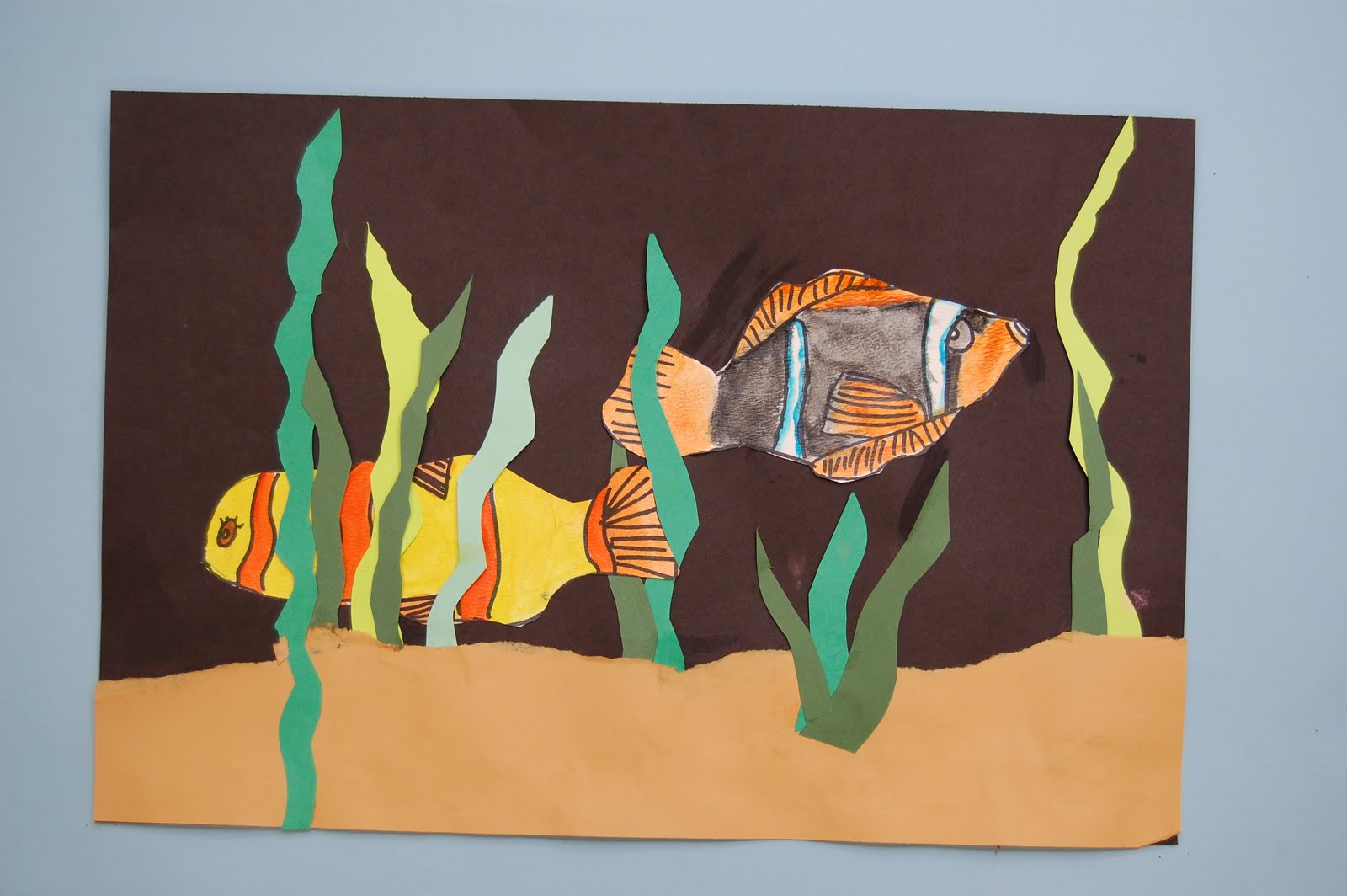 super happy art class: Under the Sea Collage