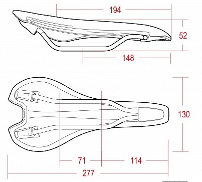 Selle Vélo Route Vintage Selle Italia San Marco Ponza Trilon - 2007 - Noir - 254mm