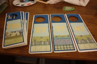 My Crafty Mind: Baby Closet Organizer Tags