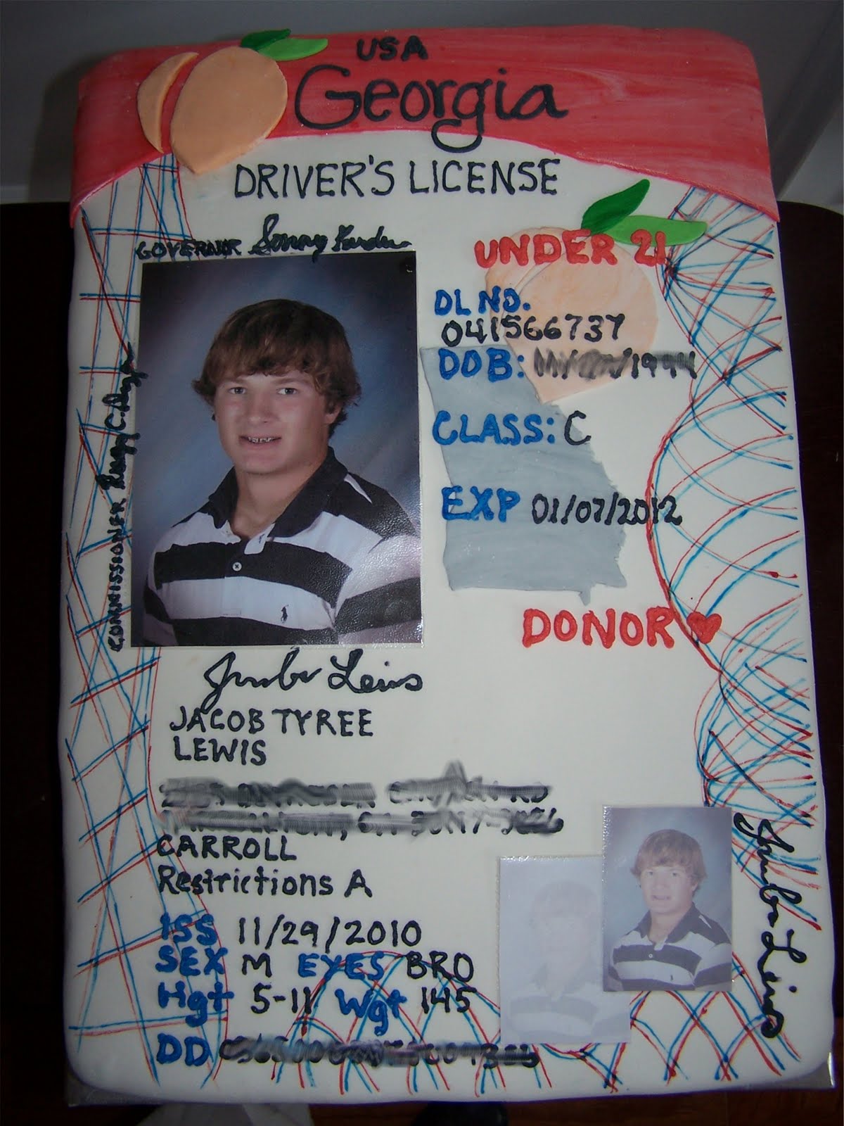 Creative Cakes N More New GA Driver's License 16th