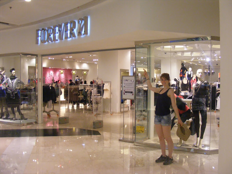 Vicky was very pleased she found a forever 21 outside of the USA ...