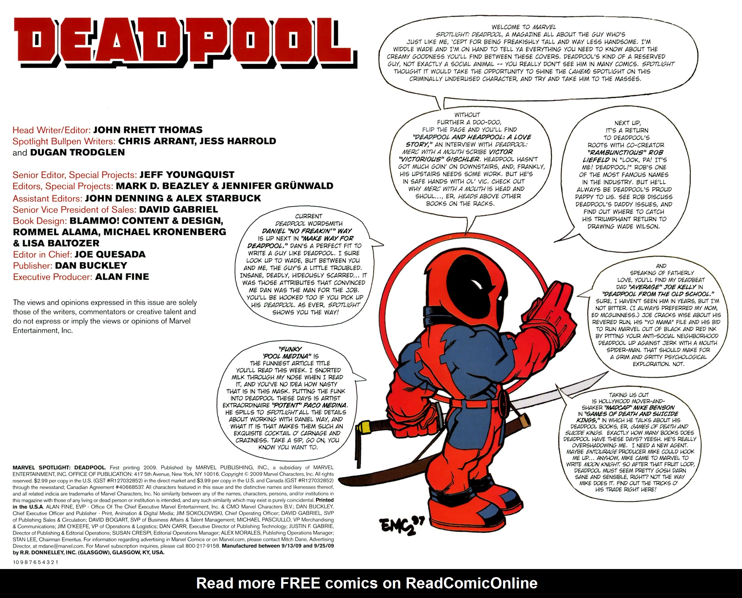 Read online Marvel Spotlight: Deadpool comic -  Issue # Full - 2