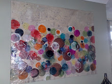 large abstract art- mixed media