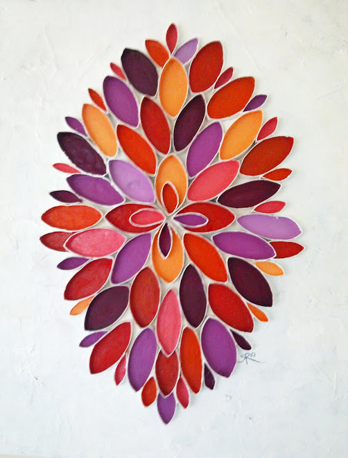 NEW FLOWER ABSTRACT - MIXED MEDIA