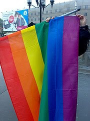 Rainbow flag from Warsaw Pride