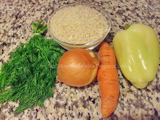 Pilaf de orez cu legume ingrediente