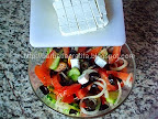 Salata greceasca Preparare reteta