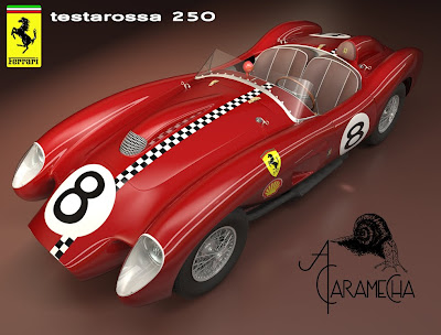 Ferrari Testa Rossa 250 Rojo -1957 -A Caramecha
