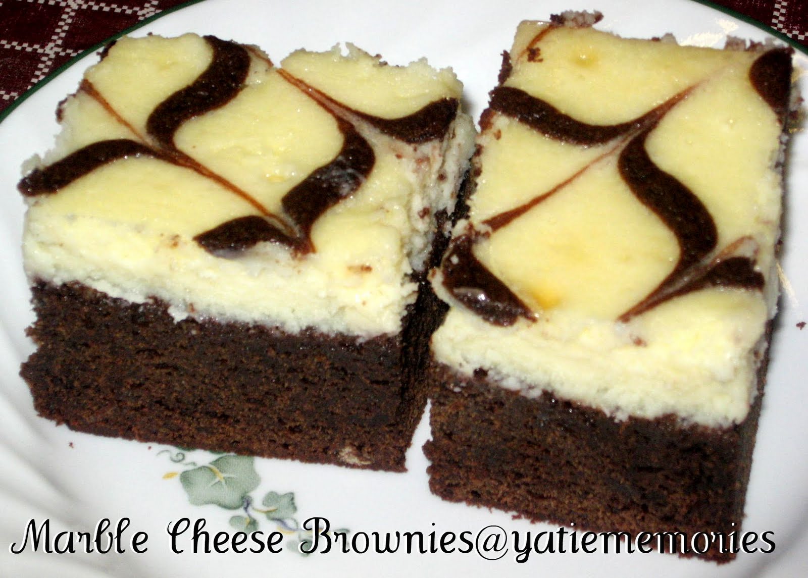 Sinar Kehidupanku Marble Cheese Brownies