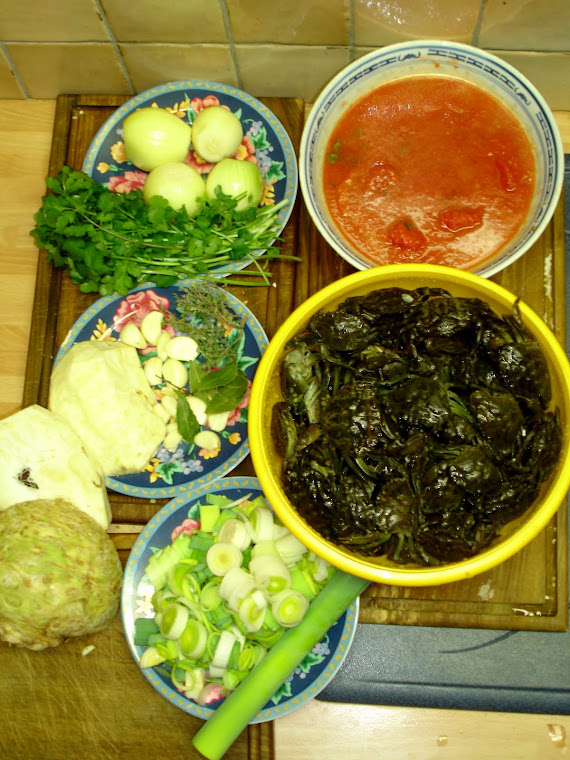 préparation de la soupe aux favouilles