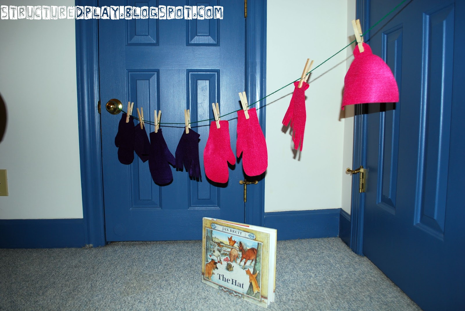 Dramatic Play Hanging up Clothes