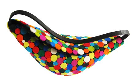 pills multicolored handbag