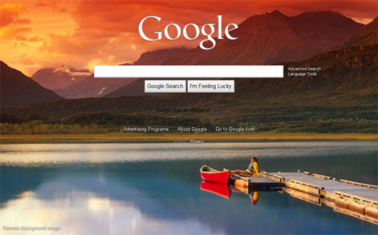 Backgrounds For Google Homepage. on the Google homepage.