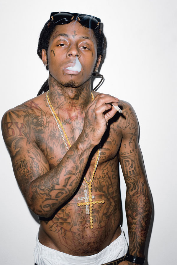 lil wayne new tattoos. You all thought Lil' Wayne was crazy well take a look