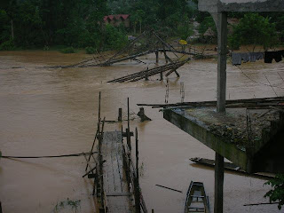 river in Vang Vieng Laos