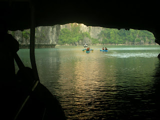 lagoon in Halong Bay Vietnam