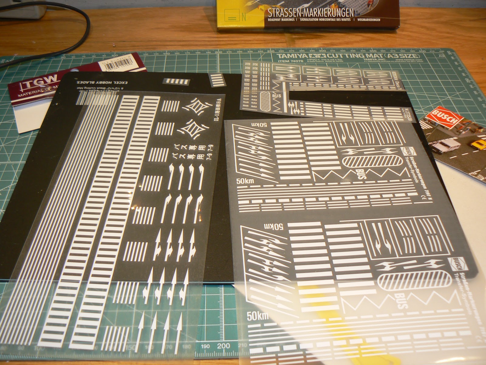 quinntopia An N Scale blog Street Markings in N