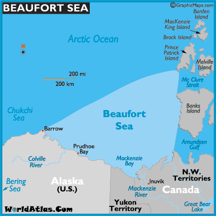 beaufort sea alaska map